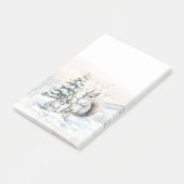 冬の雪の中のリス ポストイットノート ポストイット (アングル)