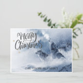 冬の雪の中の狼 クリスマス (スタンド正面)