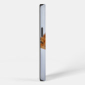 冬の雪の中の赤狐 iPhoneケース (右側面)