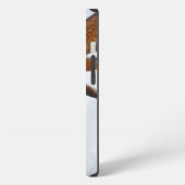冬の雪の中の赤狐 iPhoneケース (左側面)