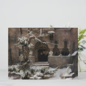 冬の雪の修道院（カール・レッシング作） カード (スタンド正面)