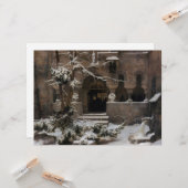 冬の雪の修道院（カール・レッシング作） カード (正面/裏面インサイチュ)