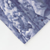 冬の雪の夜に灰色の狼 フリースブランケット (角)