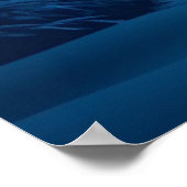 冬の雪の夜 ポスター (角)