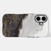 冬の雪の小川の縞模様 Case-Mate iPhoneケース (裏面 (横))