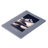 冬の雪の山と丘 ノートブック (左側)