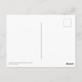 冬の雪の影白黒カナダお土産 ポストカード (裏面)