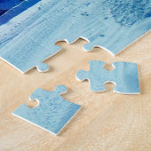 冬の雪の日照風景 ジグソーパズル (側面)