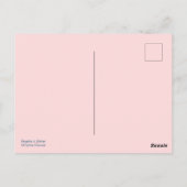 冬の雪の明るく赤いバラの実 ポストカード (裏面)