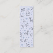 冬の雪の時間読ミニブックマーク通話カード コーリングカード (正面)