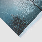 冬の雪の景色の雪のバニー 薄葉紙 (詳細)