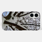 冬の雪の木の王冠の写真 –  Case-Mate iPhoneケース (裏面 (横))