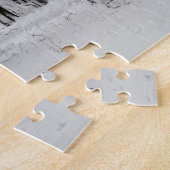 冬の雪の木 –  ジグソーパズル (側面)