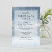 冬の雪の森 法人クリスマス パーティー 招待状 (スタンド正面)