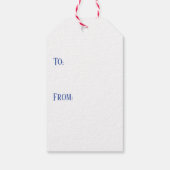 冬の雪の森《鳥》アメリカゴガラ鳥自然アート ギフトタグ (裏面)