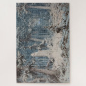 冬の雪の森(Andreas Achenbach著) ジグソーパズル (縦)