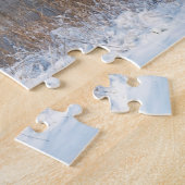 冬の雪の池とバーンズテネシー写真 ジグソーパズル (側面)