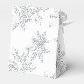 冬の雪の白エレガントいテント フェイバーボックス (裏面サイド)