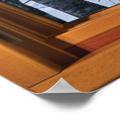 冬の雪の窓の幻想ポスターの2人 ポスター (角)