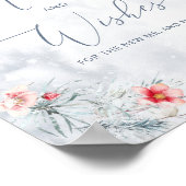 冬の雪の結晶のアドバイスとニューリュウズへの願い ポスター (角)