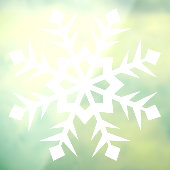 冬の雪の結晶の窓が付く ウィンドウサイン (シート3)