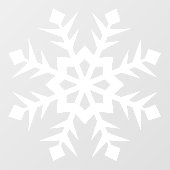 冬の雪の結晶の窓が付く ウィンドウサイン (シート)