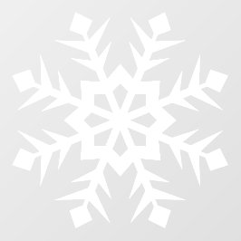 冬の雪の結晶の窓が付く ウィンドウサイン