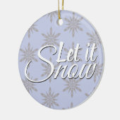 冬の雪の結晶を作る セラミックオーナメント (左)