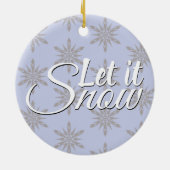 冬の雪の結晶を作る セラミックオーナメント (裏面)