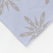 冬の雪の結晶を作る フリースブランケット (角)