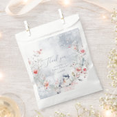 冬の雪の結晶ベビーの冷たい外 フェイバーバッグ (クリップ留めされた状態)