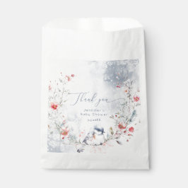 冬の雪の結晶ベビーの冷たい外 フェイバーバッグ