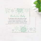 冬の雪の結晶ベビーシャワーで本を持ってくる (デスク)