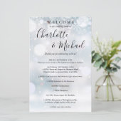 冬の雪の結晶 ゲスト ウェディング ウィークエンド プログラム (スタンド正面)