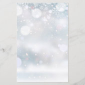 冬の雪の結晶 ゲスト ウェディング ウィークエンド プログラム (裏面)