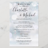 冬の雪の結晶 ゲスト ウェディング ウィークエンド プログラム (正面)