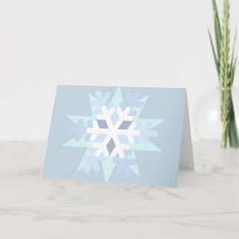 冬の雪の結晶 シーズンカード