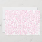 冬の雪の結晶 スイート16 誕生日招待状 招待状 (裏面)