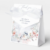 冬の雪の結晶  スノーインラブ ウェディング サンクス フェイバーボックス (正面サイド)