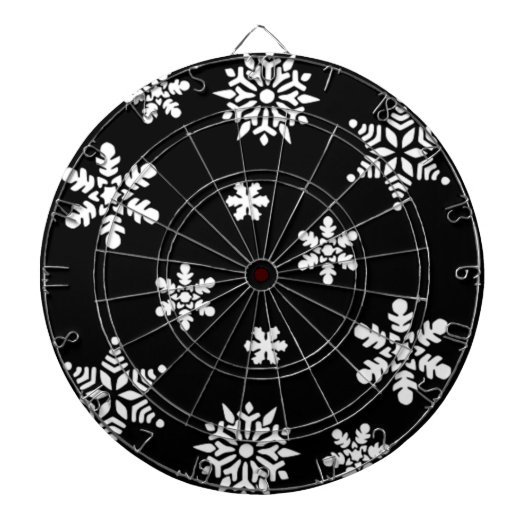 冬の雪の結晶 ダーツボード (正面)
