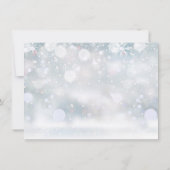 冬の雪の結晶 ハート スクリプト 詳細情報 招待状 (裏面)