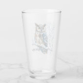 冬の雪の結晶 ブルーオウル クリスマス スノー タンブラーグラス (裏面)