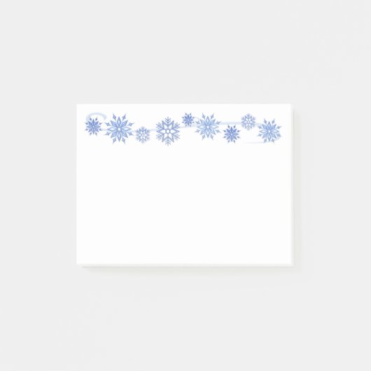 冬の雪の結晶 ポストイット (正面)