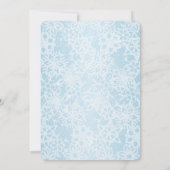 冬の雪の結晶 招待状 (裏面)