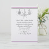 冬の雪の結晶 招待状 (スタンド正面)