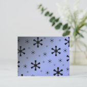 冬の雪の花のポストカード ポストカード (スタンド正面)