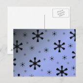 冬の雪の花のポストカード ポストカード (正面/裏面)