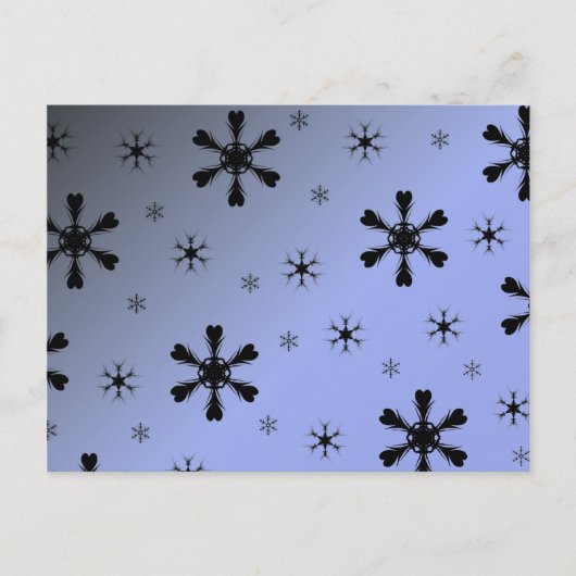 冬の雪の花のポストカード ポストカード (正面)