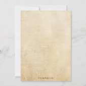 冬の雪の花の素朴なリハーサルディナーの招待状 招待状 (裏面)