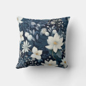 冬の雪の花 クッション (裏面)